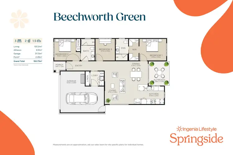 Floorplan of Homely house listing, Beechworth/49 Lithgow Street, Beveridge VIC 3753