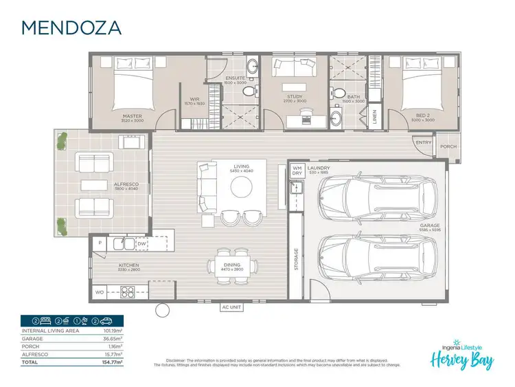 Floorplan of Homely retirement listing, Mendoza/2-20 Island View Drive, Urangan QLD 4655