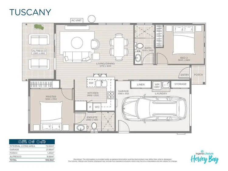 Floorplan of Homely retirement listing, Tuscany/2- 20 Island View Drive, Urangan QLD 4655