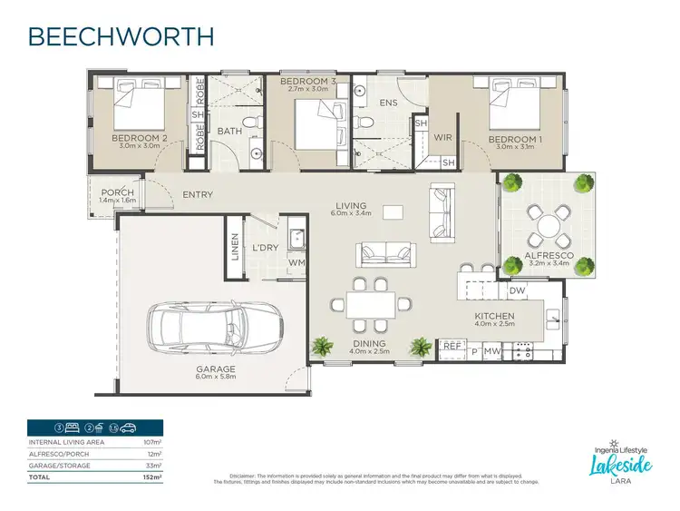 Floorplan of Homely retirement listing, Beechworth/60 Watt Street, Lara VIC 3212
