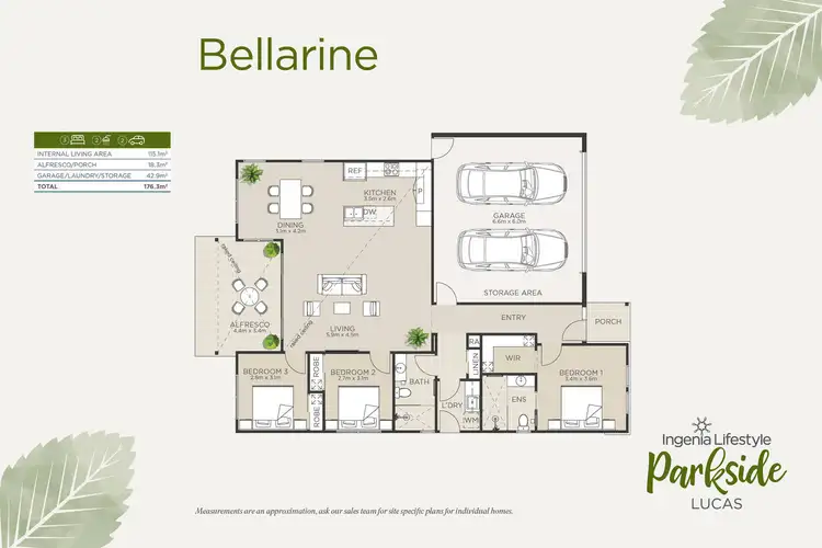 Floorplan of Homely retirement listing, Bellarine/65 Eleanor Drive, Lucas VIC 3350