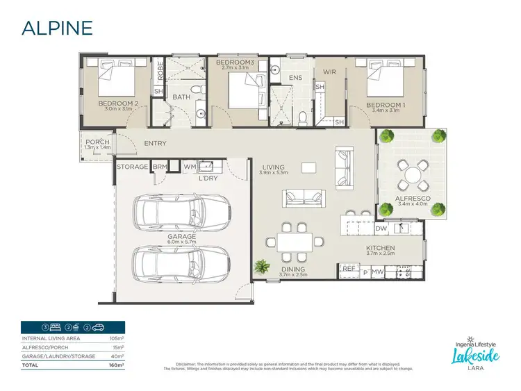 Floorplan of Homely retirement listing, Alpine/60 Watt Street, Lara VIC 3212