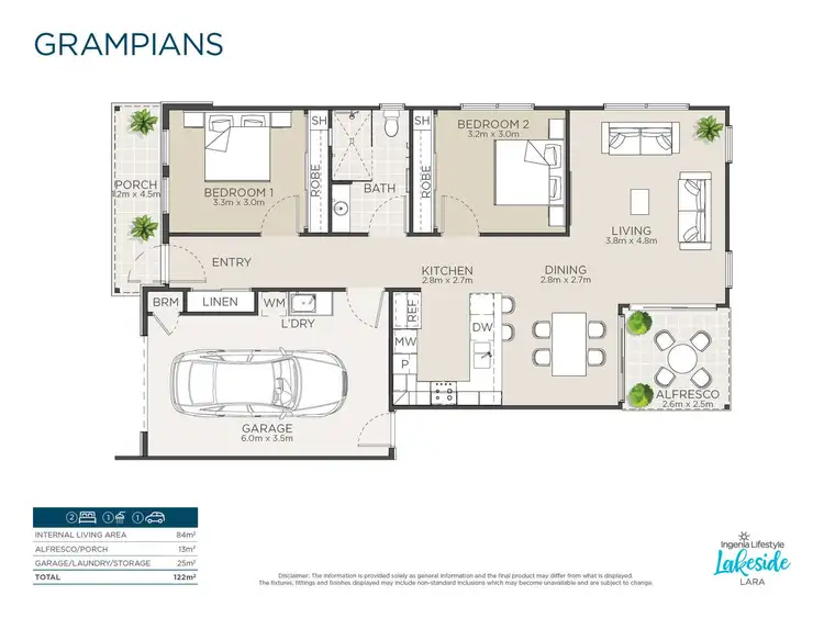 Floorplan of Homely retirement listing, Grampians/60 Watt Street, Lara VIC 3212