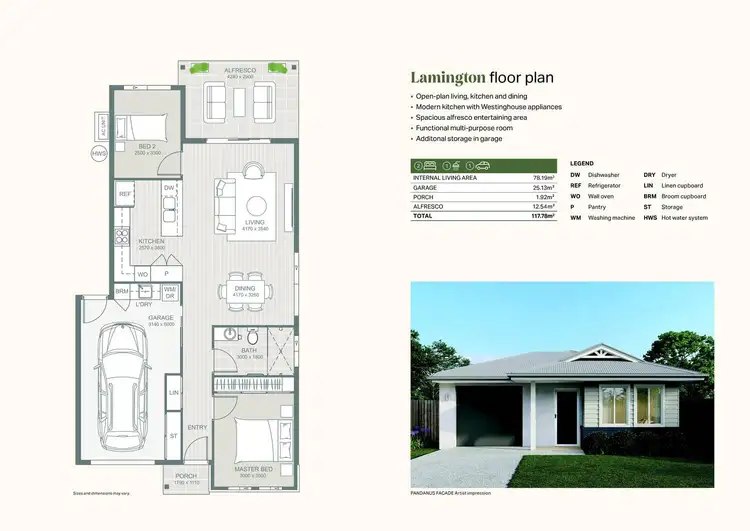 Floorplan of Homely retirement listing, Lamington Oakland Way, Beaudesert QLD 4285