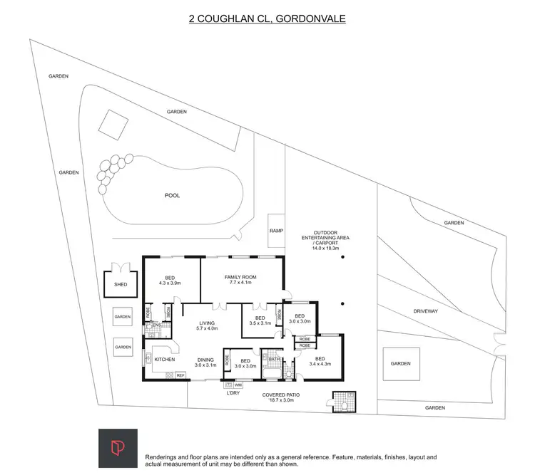 Floorplan of Homely house listing, 2 Coughlan Close, Gordonvale QLD 4865