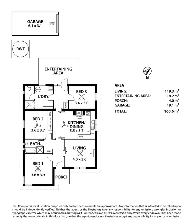 Floorplan of Homely house listing, 55 Eleanor Terrace, Murray Bridge SA 5253