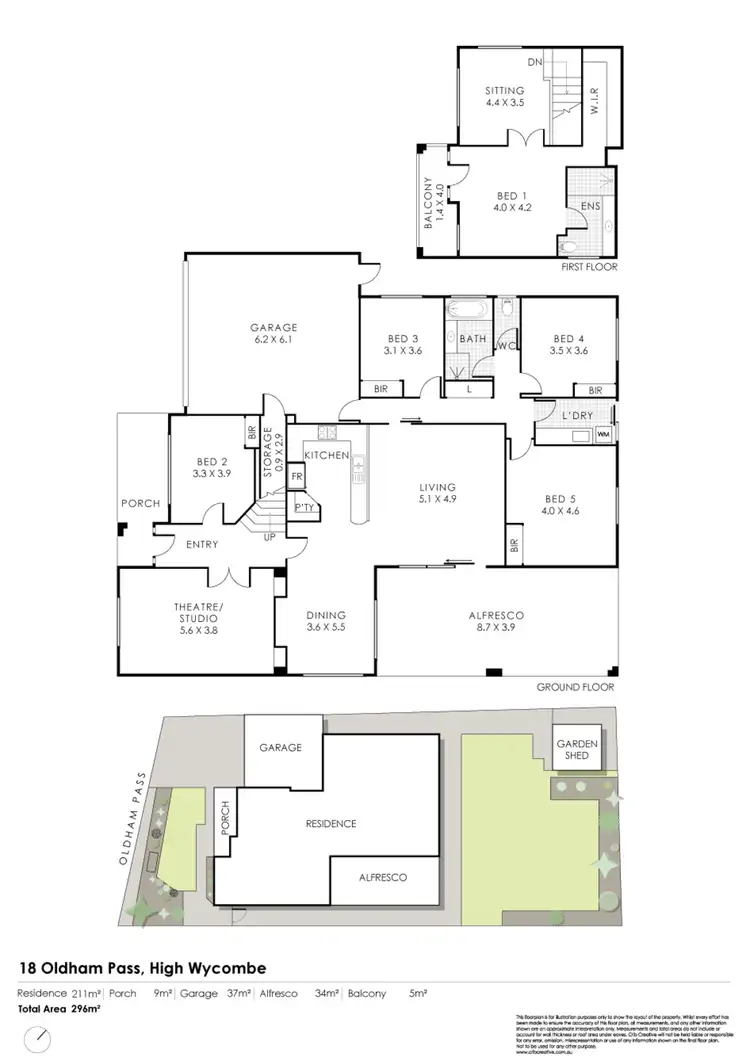 Floorplan of Homely house listing, 18 Oldham Pass, High Wycombe WA 6057