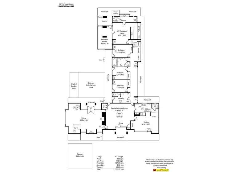 Floorplan of Homely house listing, 11/516 States Road, Onkaparinga Hills SA 5163