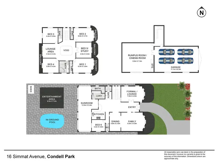 Floorplan of Homely house listing, 16 Simmat Avenue, Condell Park NSW 2200