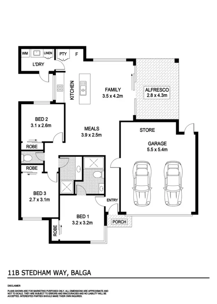 Floorplan of Homely house listing, 11B Stedham Way, Balga WA 6061