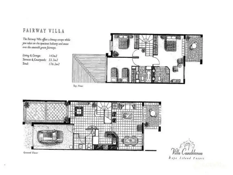Floorplan of Homely villa listing, 8854 Magnolia Drive East, Hope Island QLD 4212