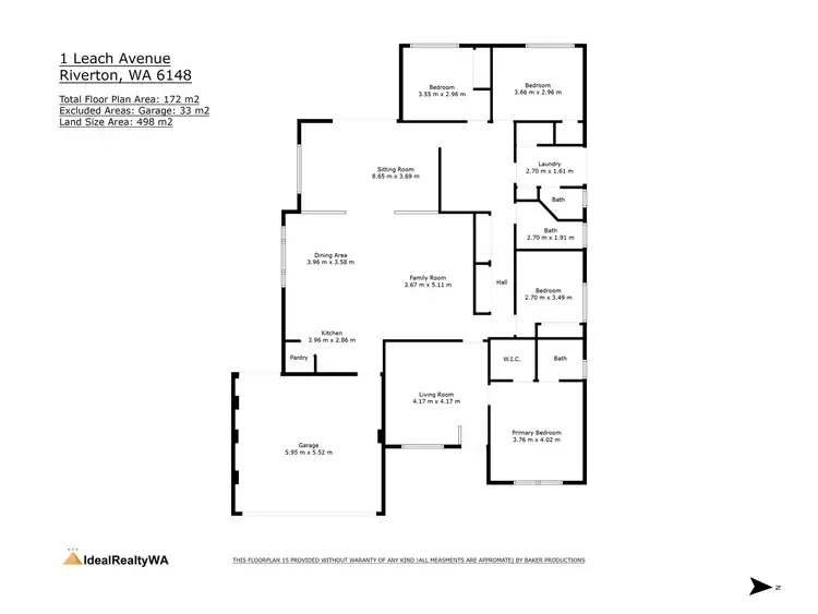 Floorplan of Homely house listing, 1 Leach Avenue, Riverton WA 6148
