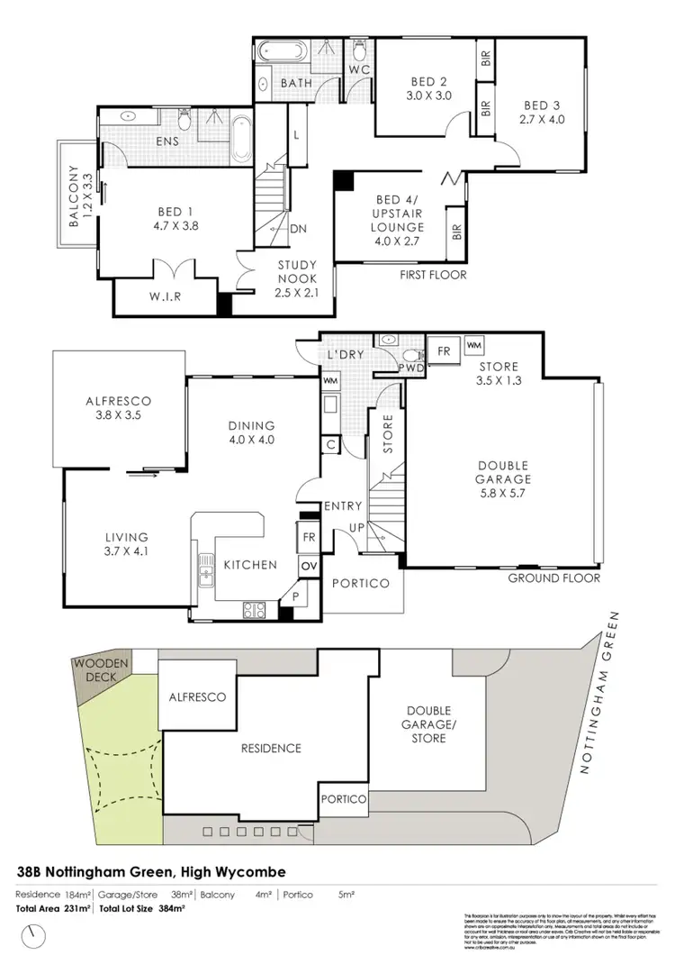 Floorplan of Homely house listing, 38B Nottingham Green, High Wycombe WA 6057
