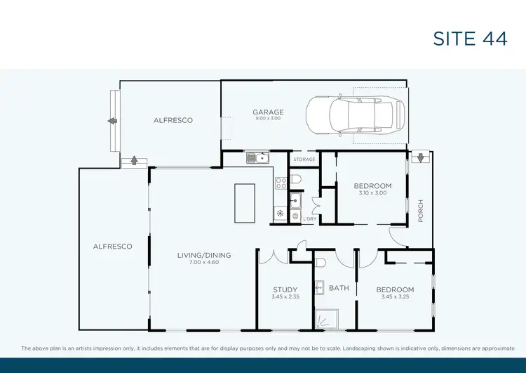 Floorplan of Homely retirement listing, 44/1 Norman Street, Lake Conjola NSW 2539