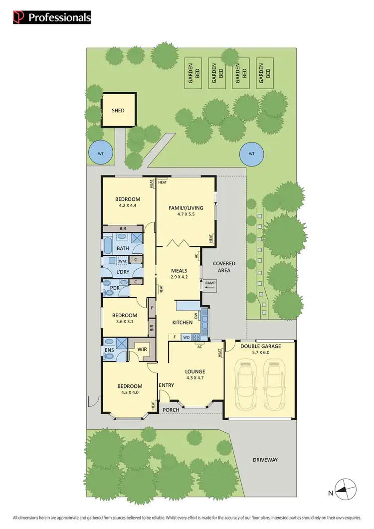 Floorplan of Homely house listing, 5 Booth Way, Taylors Lakes VIC 3038