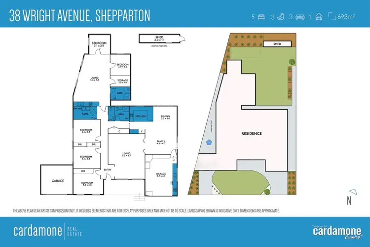 Floorplan of Homely house listing, 38 Wright Avenue, Shepparton VIC 3630