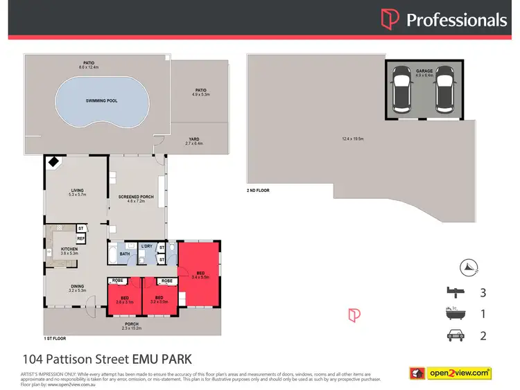 Floorplan of Homely house listing, 104 Pattison Street, Emu Park QLD 4710