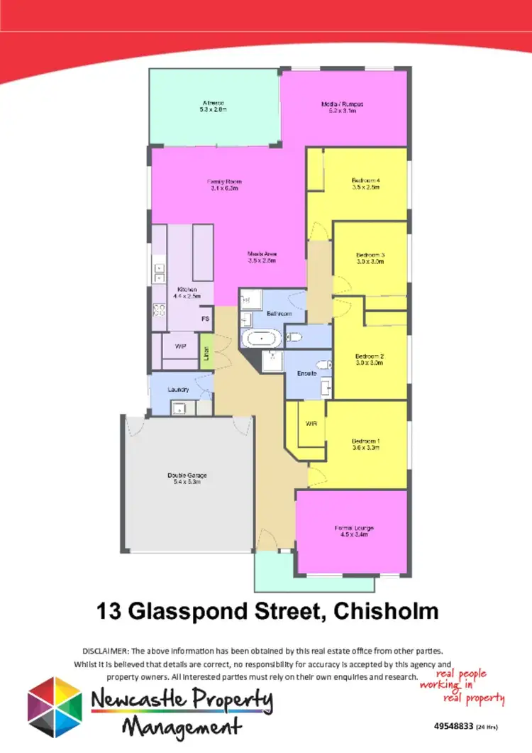 Floorplan of Homely house listing, 13 Glasspond Street, Chisholm NSW 2322