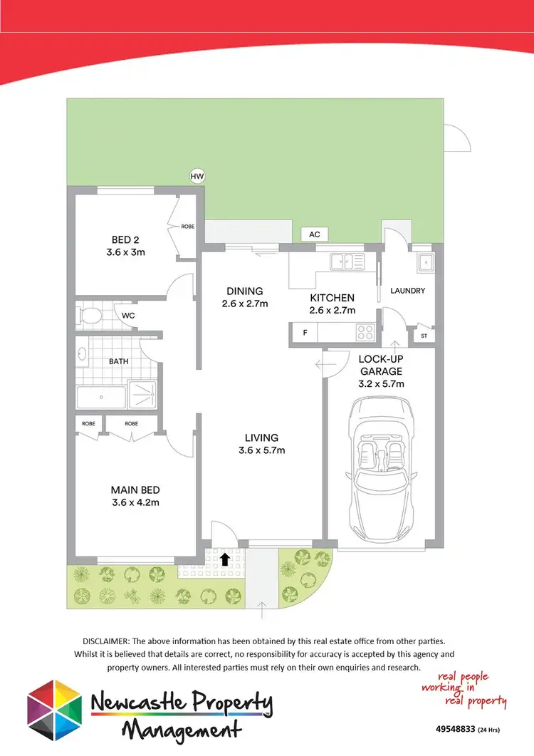Floorplan of Homely villa listing, 3/2 Teramby Road, Hamilton NSW 2303