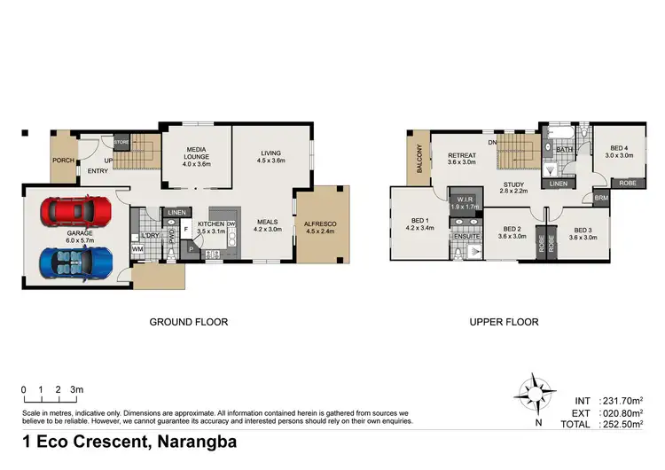 Floorplan of Homely house listing, 1 Eco Crescent, Narangba QLD 4504