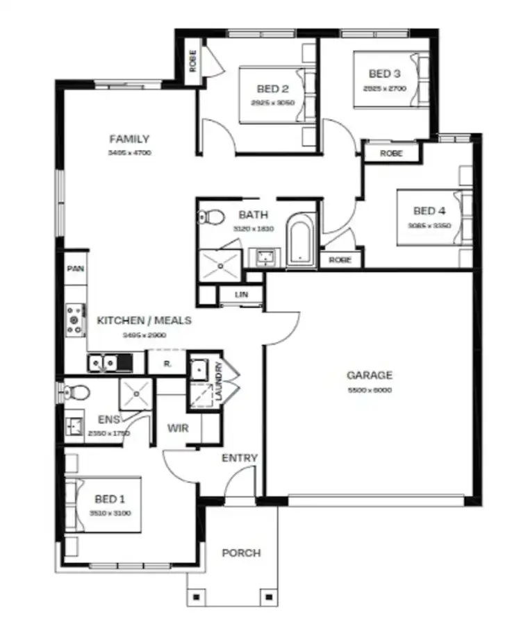 Floorplan of Homely other listing, Address available on request