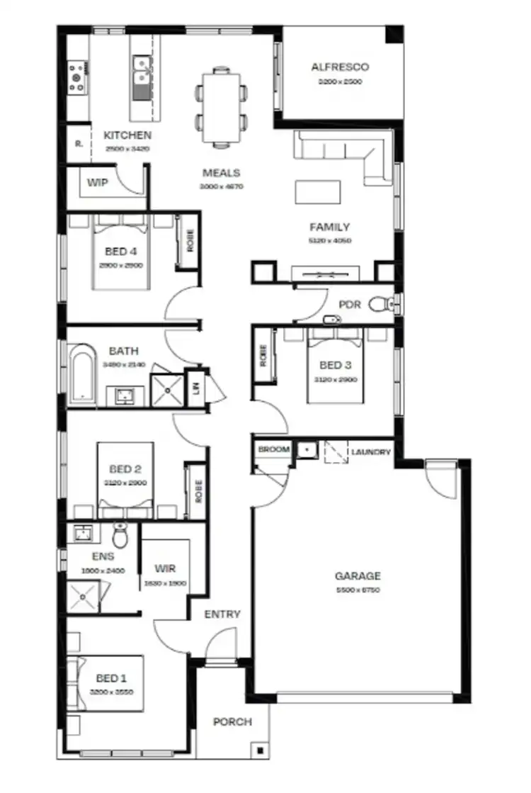 Floorplan of Homely other listing, Address available on request