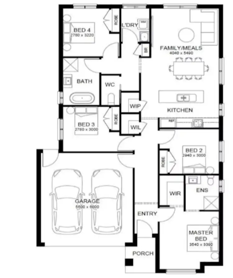Floorplan of Homely other listing, Address available on request