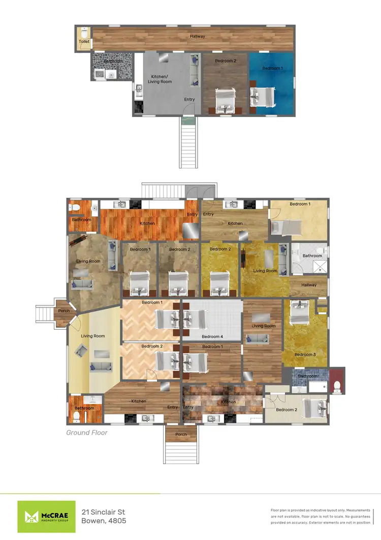 Floorplan of Homely block of units listing, 21 Sinclair Street, Bowen QLD 4805