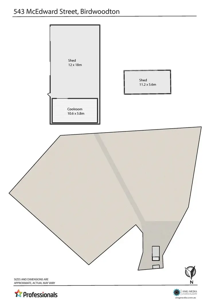 Floorplan of Homely rural property listing, 543 Mcedward Street, Birdwoodton VIC 3505