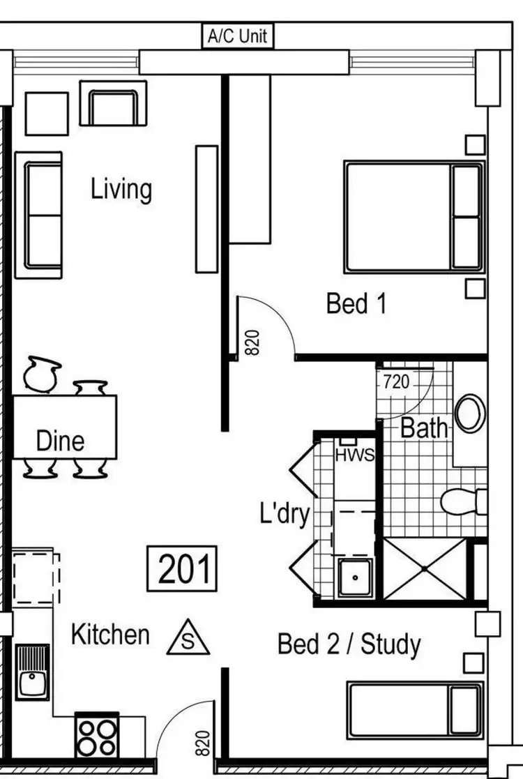 Floorplan of Homely apartment listing, 109/157 Thirteenth Street, Mildura VIC 3500