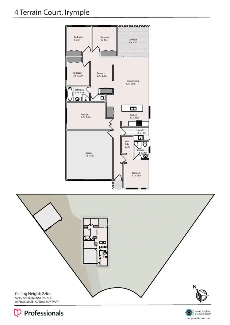 Floorplan of Homely house listing, 4 Terrain Court, Irymple VIC 3498