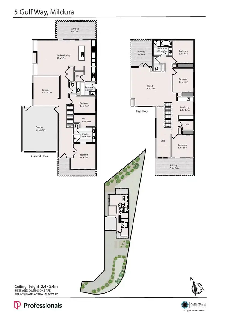 Floorplan of Homely house listing, 5 Gulf Way, Mildura VIC 3500