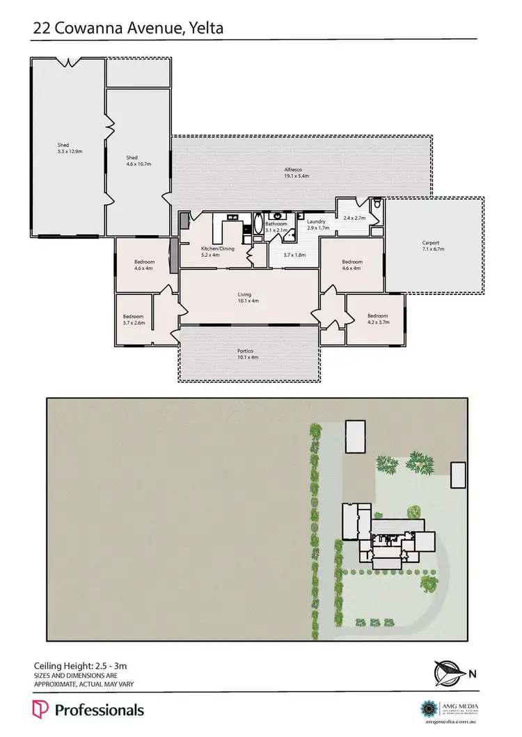 Floorplan of Homely house listing, 22 Cowanna Avenue, Yelta VIC 3505