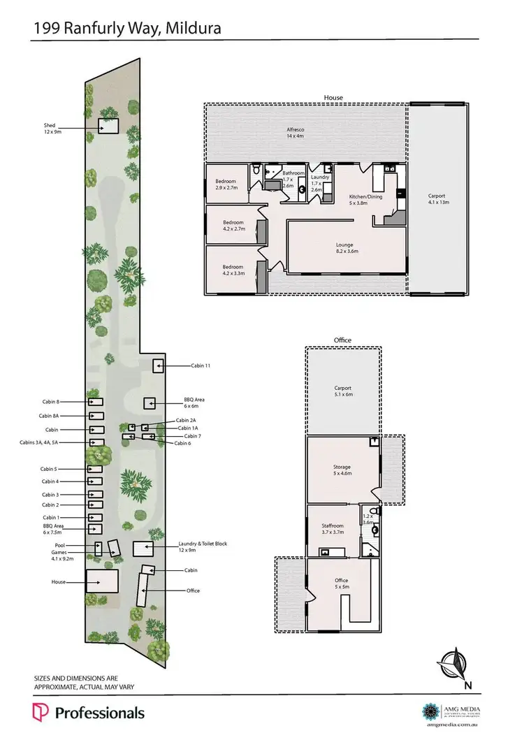 Floorplan of Homely house listing, 199 Ranfurly Way, Mildura VIC 3500