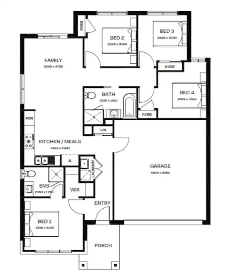 Floorplan of Homely other listing, Address available on request