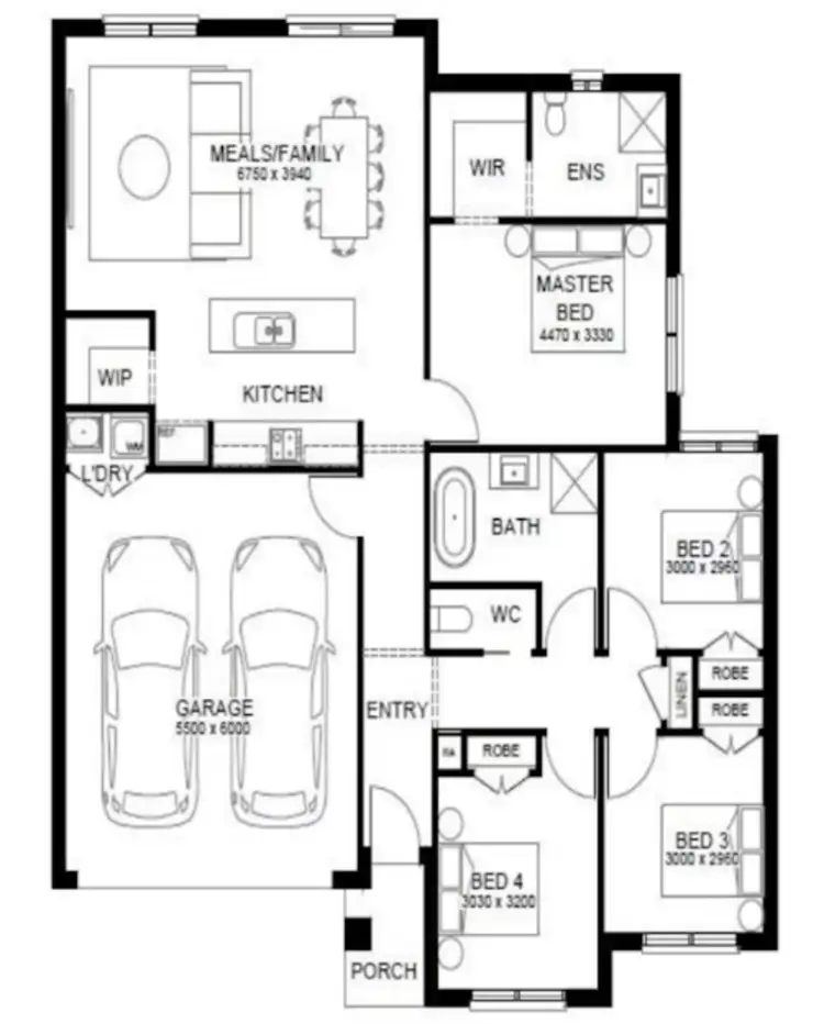 Floorplan of Homely other listing, Address available on request