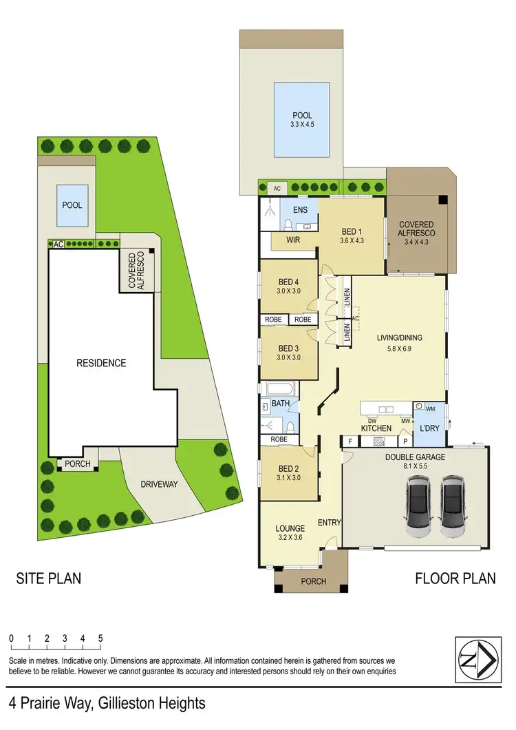 Floorplan of Homely house listing, 4 Prairie Way, Gillieston Heights NSW 2321