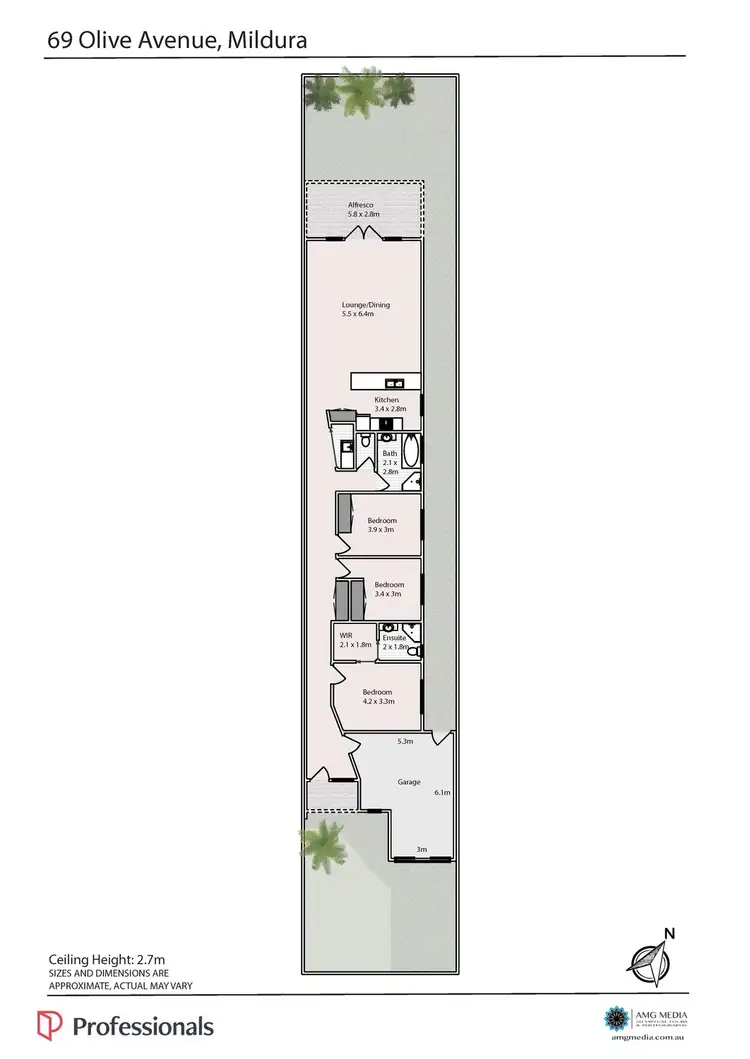 Floorplan of Homely house listing, 69 Olive Avenue, Mildura VIC 3500