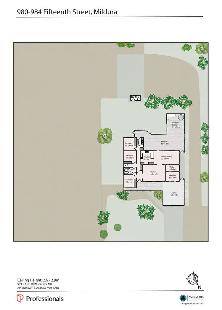 Floorplan of Homely rural property listing, 980-984 Fifteenth Street, Mildura VIC 3500