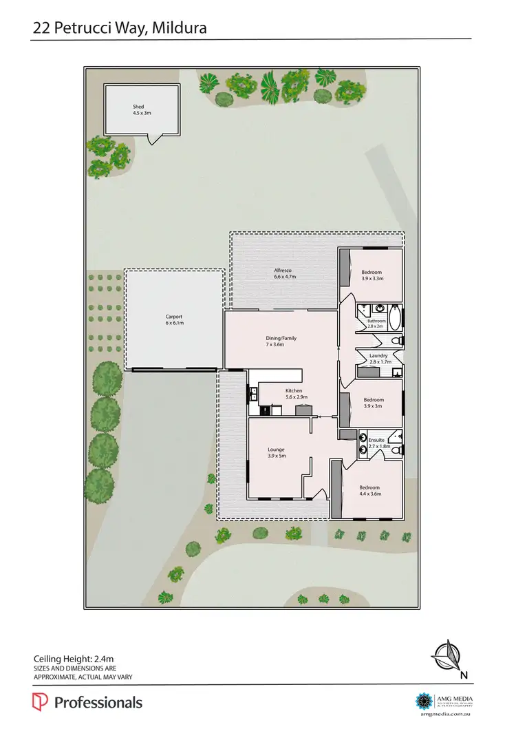 Floorplan of Homely house listing, 22 Petrucci Way, Mildura VIC 3500