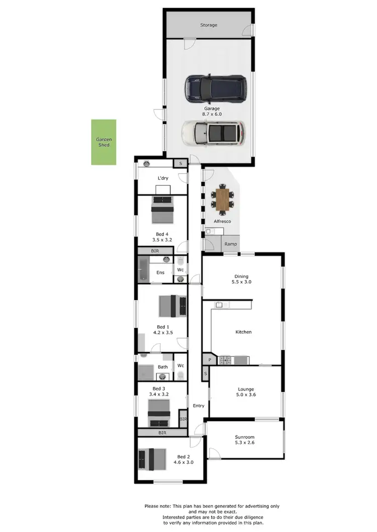 Floorplan of Homely house listing, 4 Albert Road, Beechworth VIC 3747