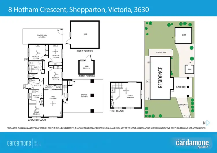 Floorplan of Homely house listing, 8 Hotham Crescent, Shepparton VIC 3630