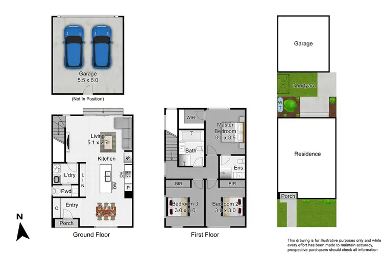 Floorplan of Homely townhouse listing, 16 Zebra Way, Cranbourne West VIC 3977