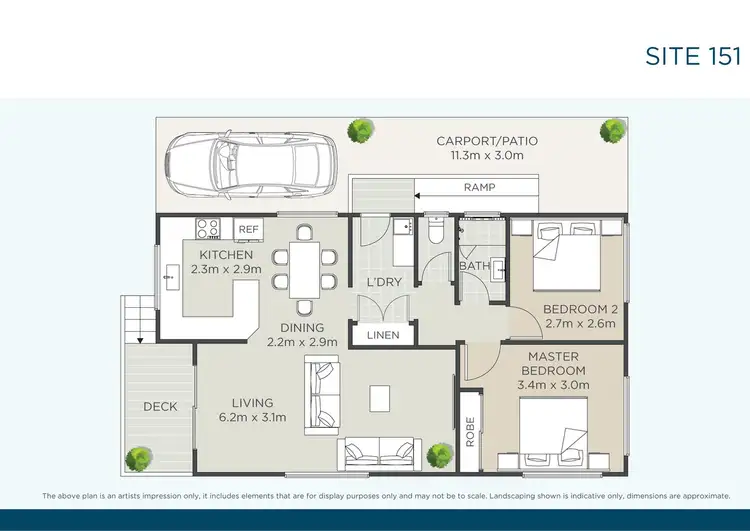 Floorplan of Homely retirement listing, 151/758 Blunder Road, Durack QLD 4077