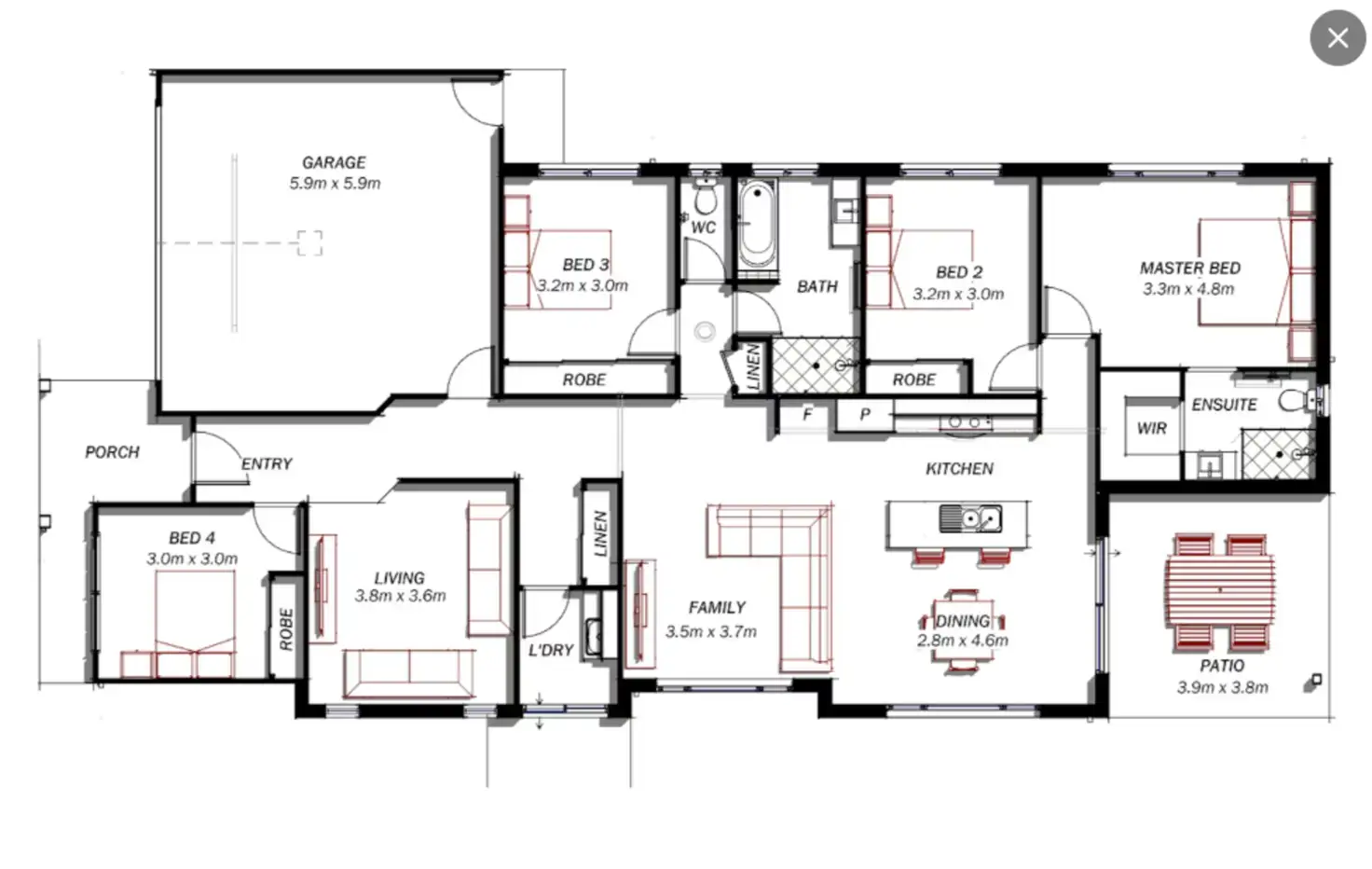 Floorplan of Homely other listing, Address available on request