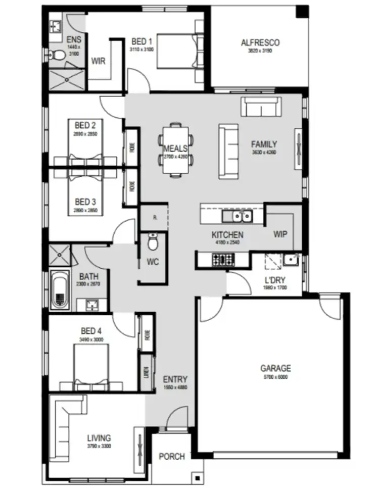 Floorplan of Homely other listing, Address available on request