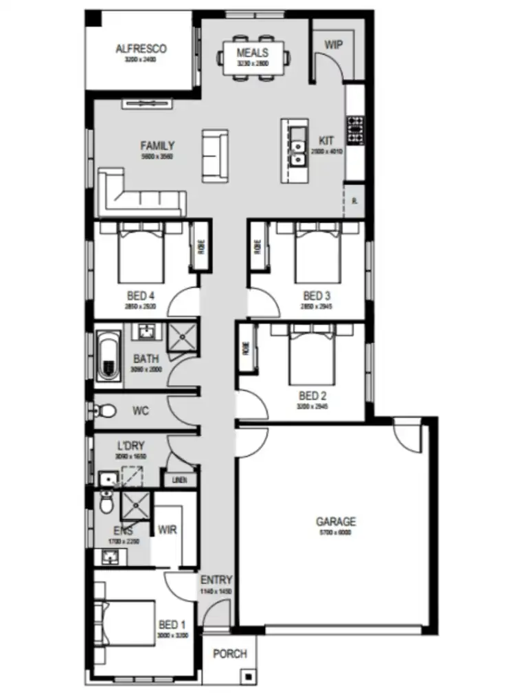 Floorplan of Homely other listing, Address available on request