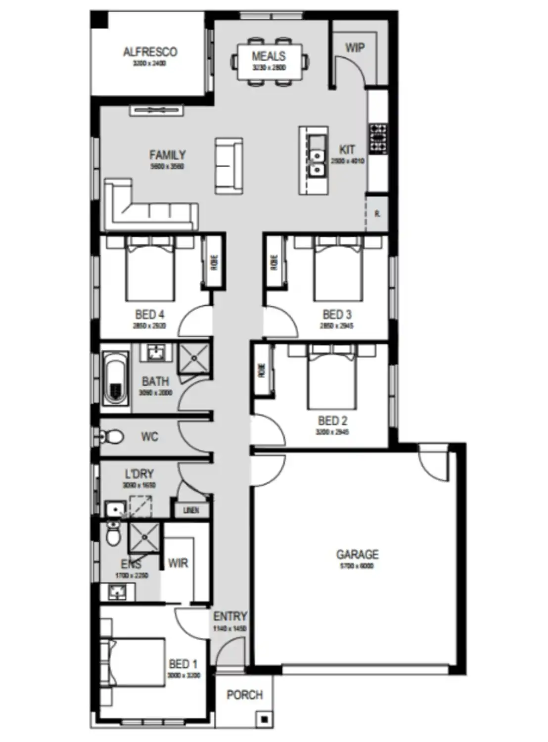 Floorplan of Homely other listing, Address available on request