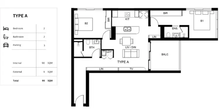 Floorplan of Homely apartment listing, Address available on request