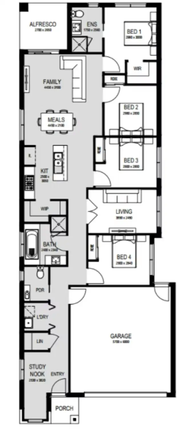 Floorplan of Homely other listing, Address available on request